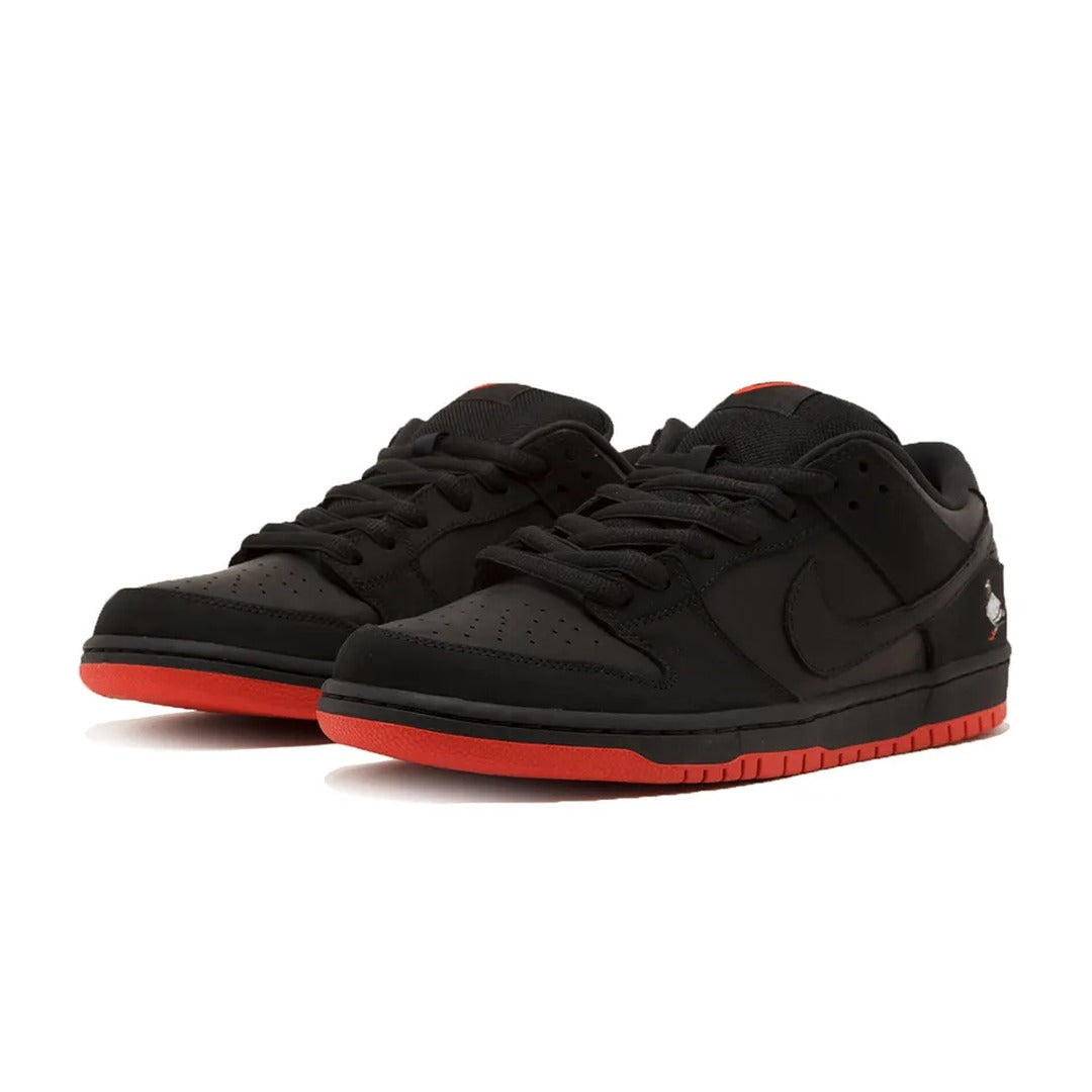 DUNK LOW SB PIGEON NEGRO ROJO
