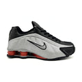 Nike Shox R4 — Black/Wolf Grey-Varsity Red