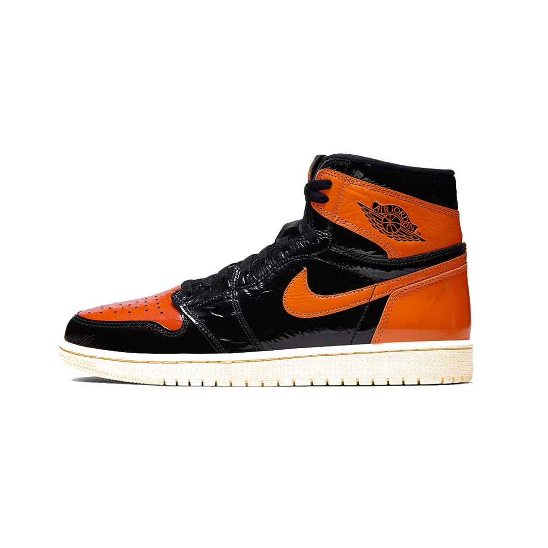 RETRO 1 BOTA NEGRO NARANJA