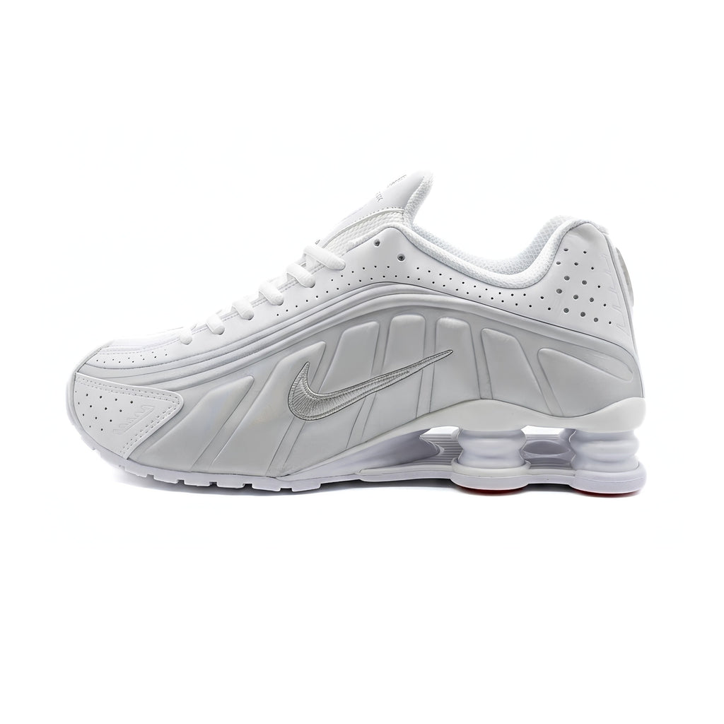 Nike Shox R4 — White/Metallic Silver