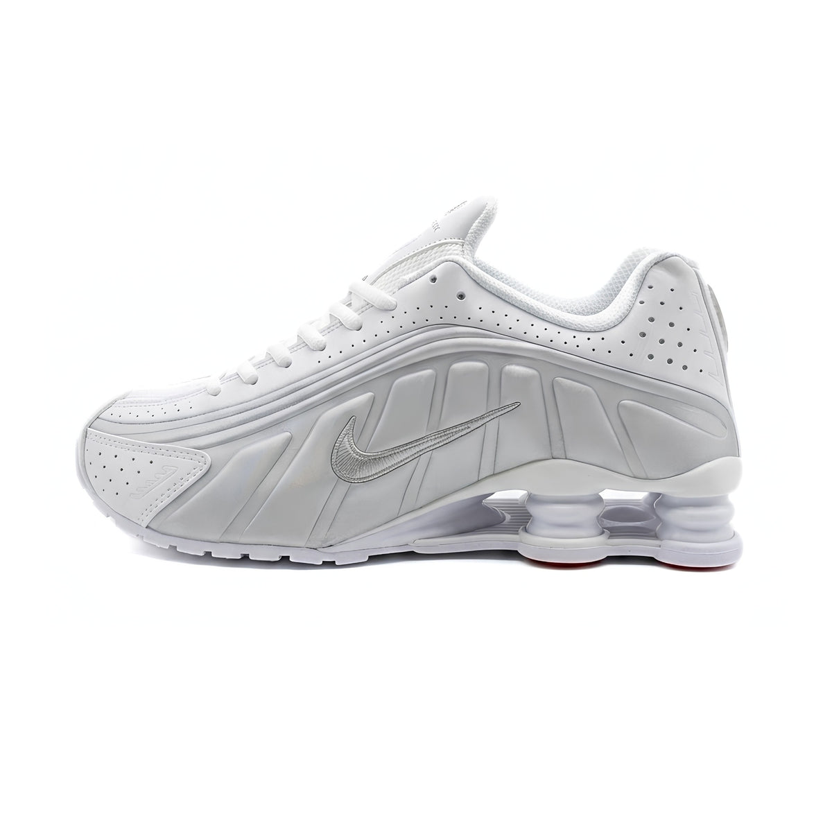 Nike Shox R4 — White/Metallic Silver