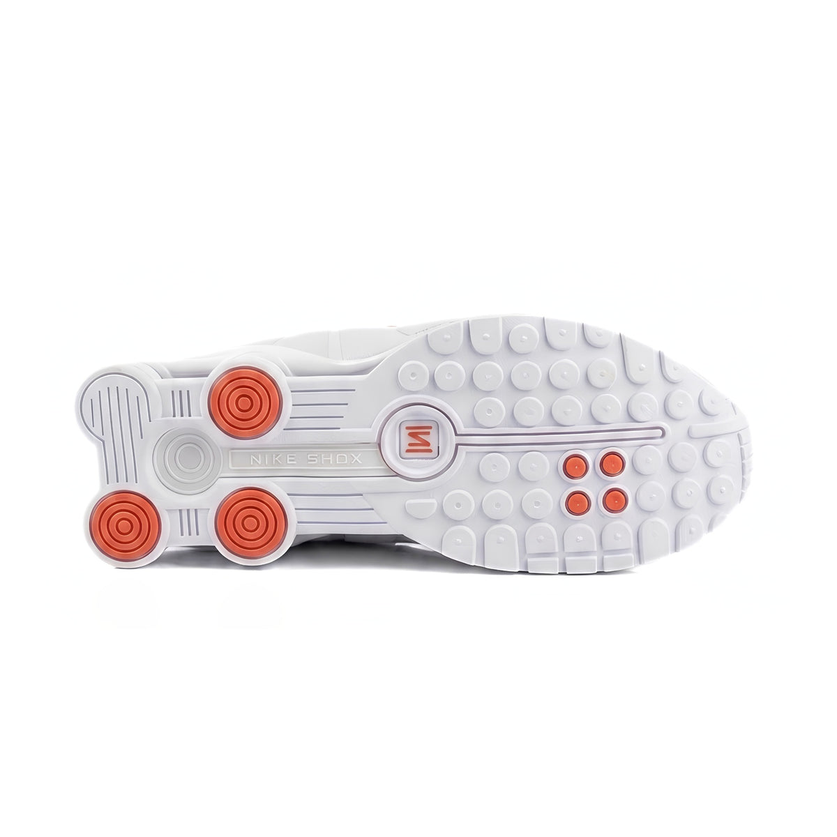Nike Shox R4 — White/Metallic Silver
