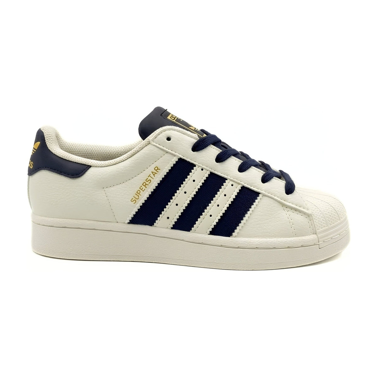 Adidas Superstar Clasica Beige Linea Negra